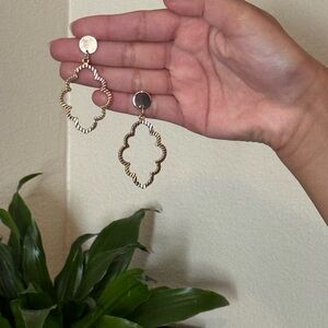 Elegant Gold Dangle Earrings